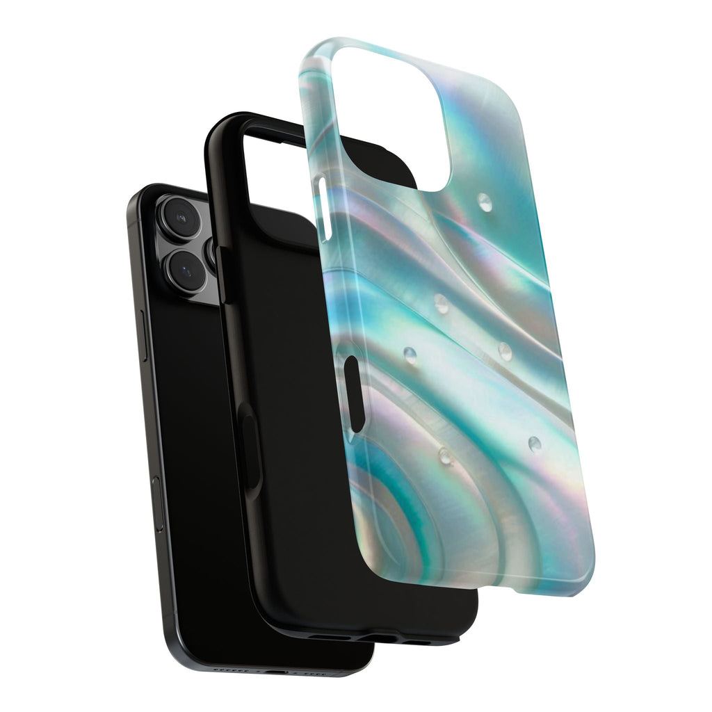 Iridescent Pearl Wave phone case | Tough Cases Printify