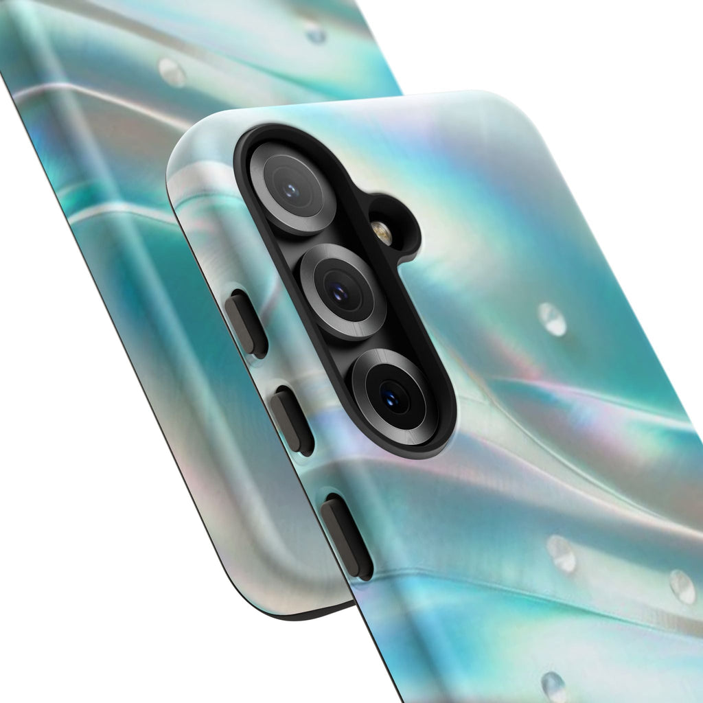 Iridescent Pearl Wave phone case | Tough Cases Printify