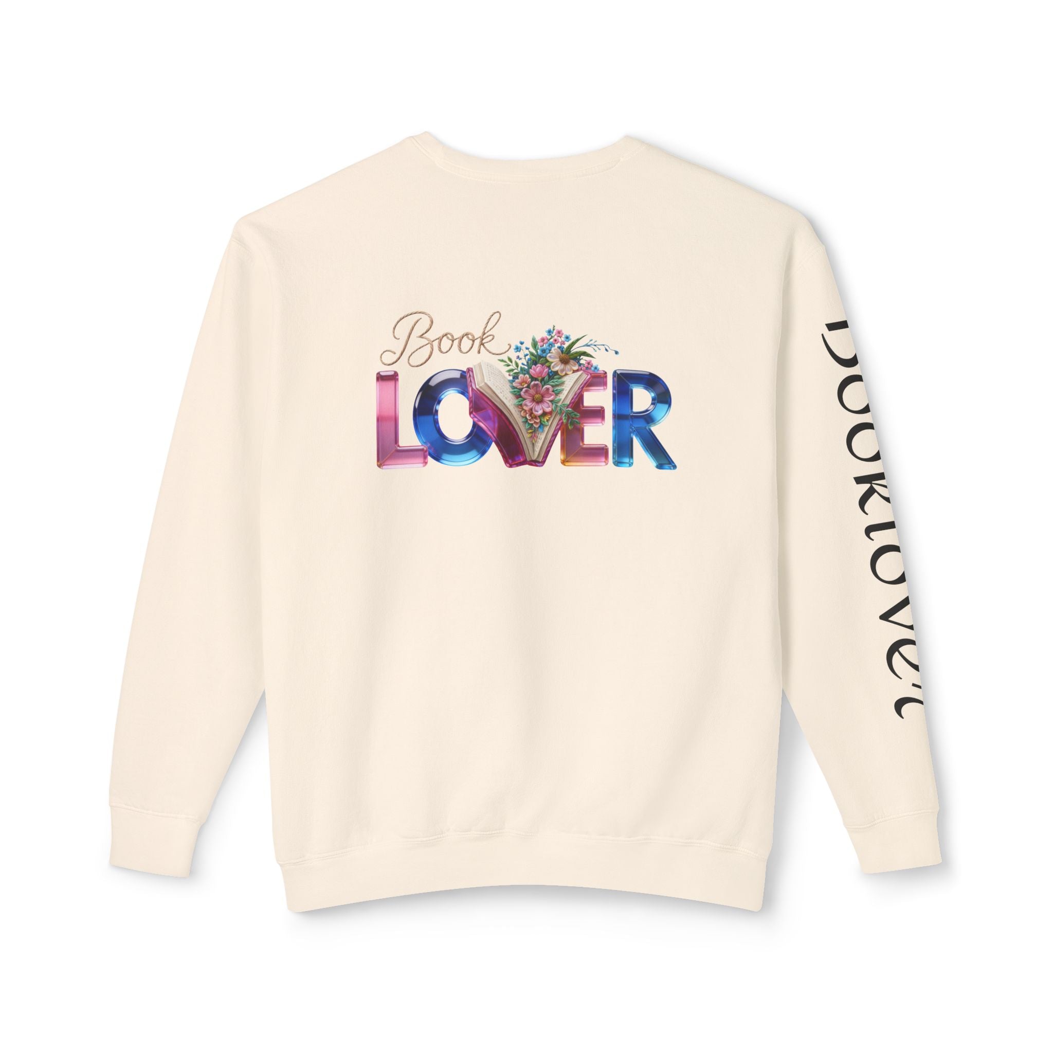 Book Lover Sweatshirt —  Typography Bookworm Pullover Printify