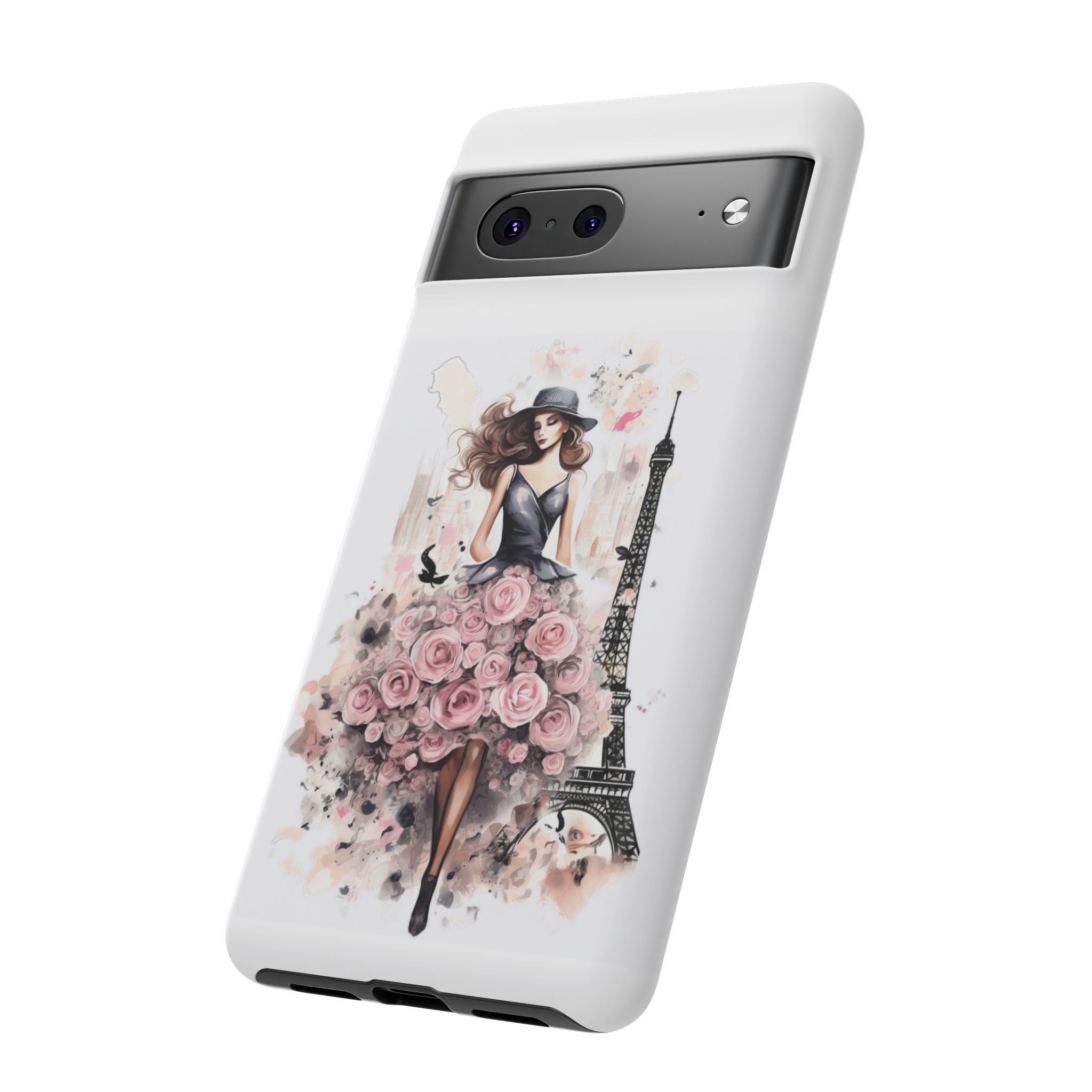 Parisian Rose Dress phone case | iPhone & Samsung slim protective case Printify