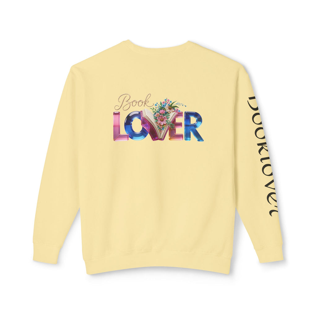 Book Lover Sweatshirt —  Typography Bookworm Pullover Printify
