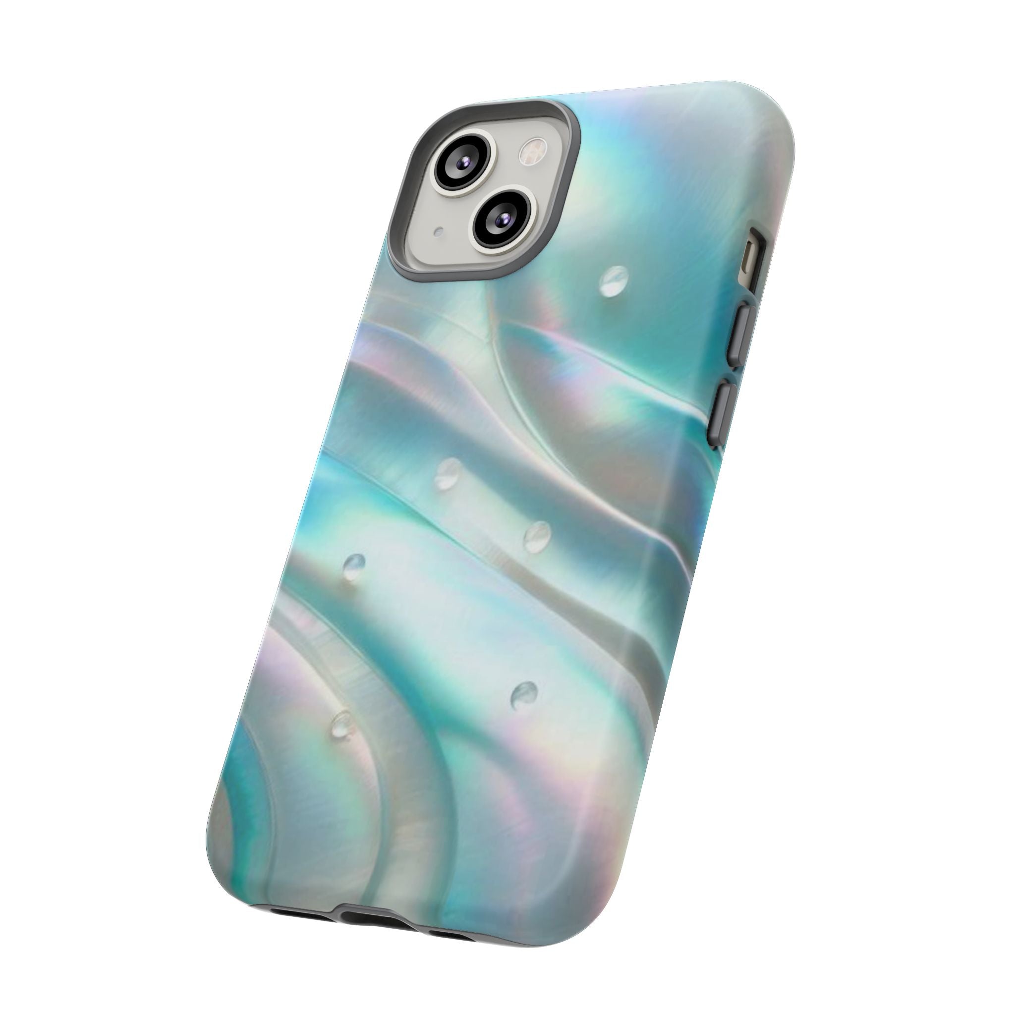 Iridescent Pearl Wave phone case | Tough Cases Printify