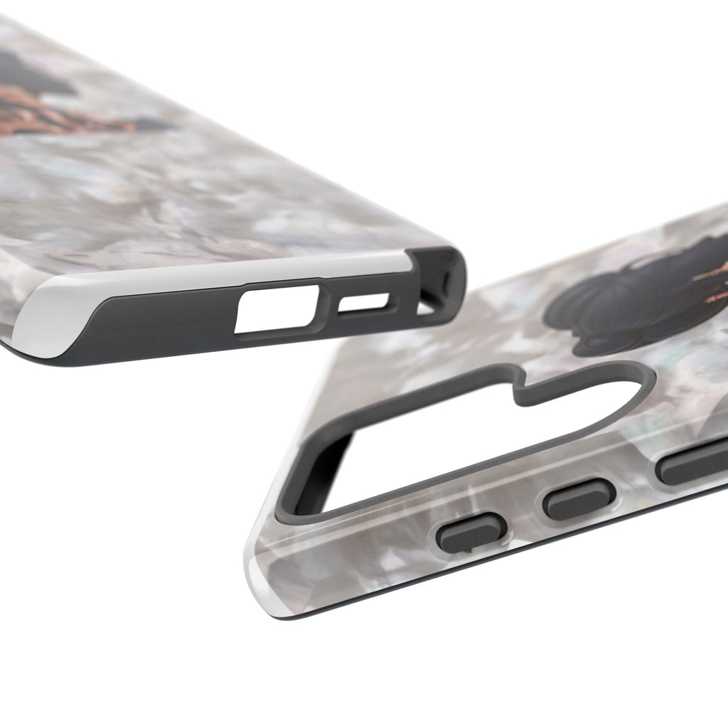 Paris Silhouette Pearl Phone Case — Tough Protective Smartphone Cover Printify