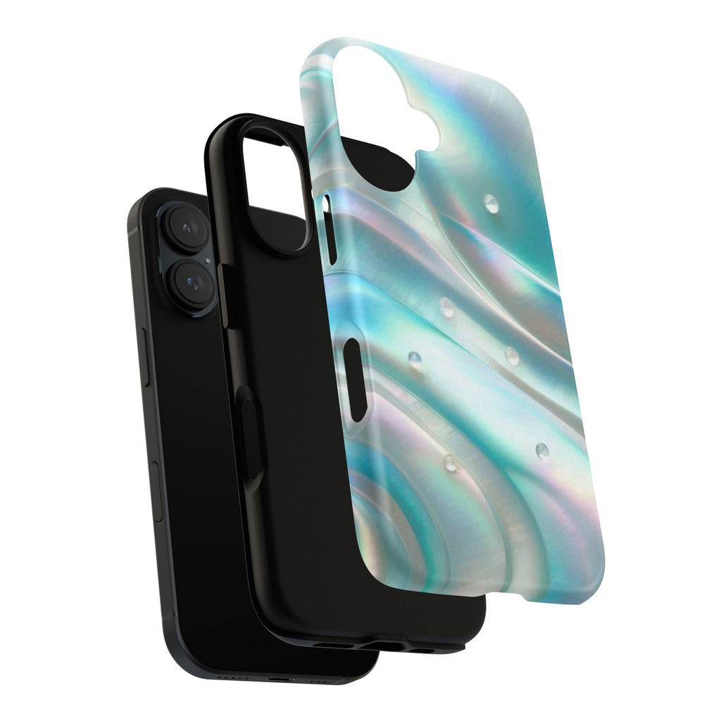 Iridescent Pearl Wave phone case | Tough Cases Printify