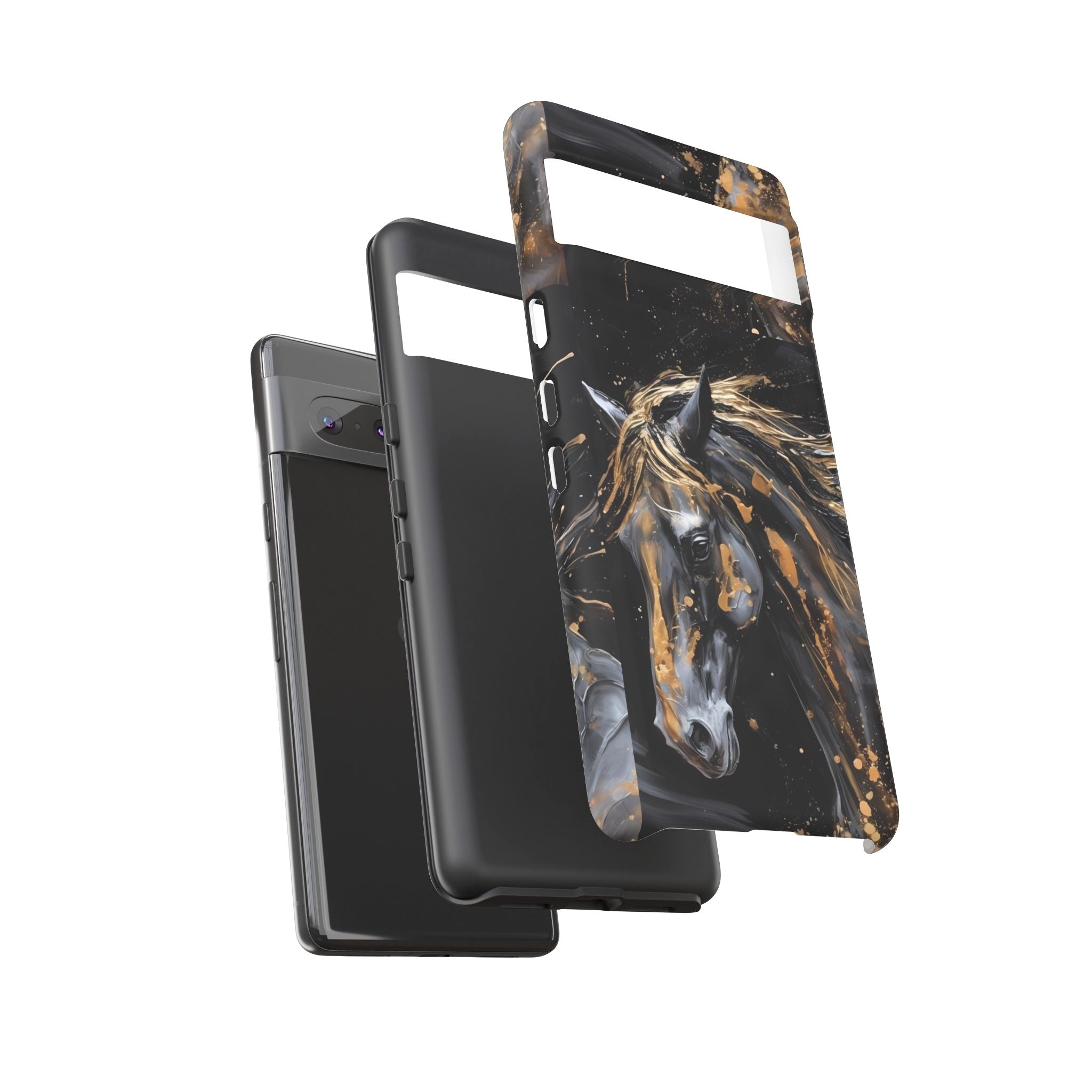 Golden Paint Horse Phone Case | Tough Case Printify