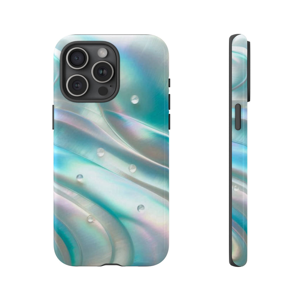 Iridescent Pearl Wave phone case | Tough Cases Printify