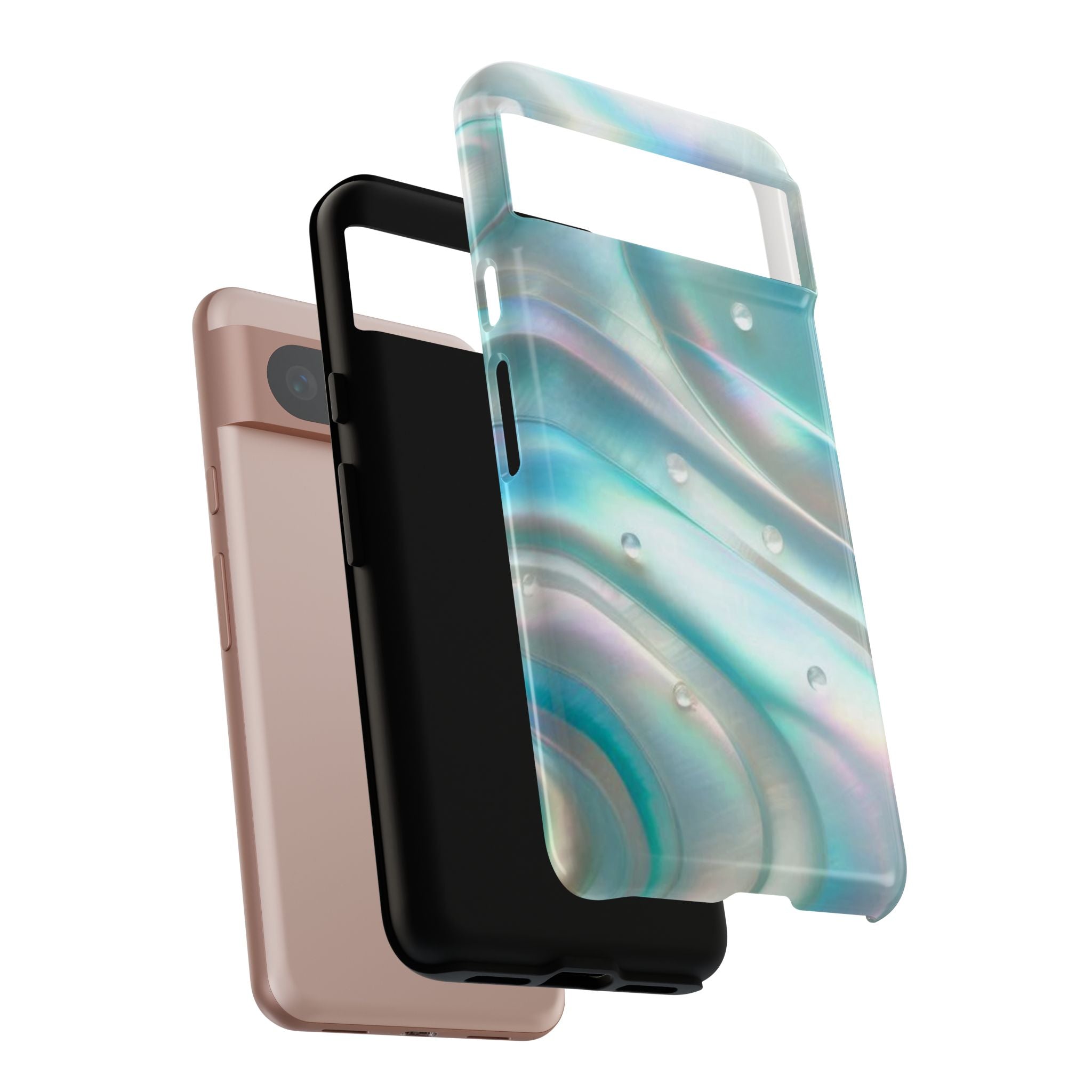Iridescent Pearl Wave phone case | Tough Cases Printify