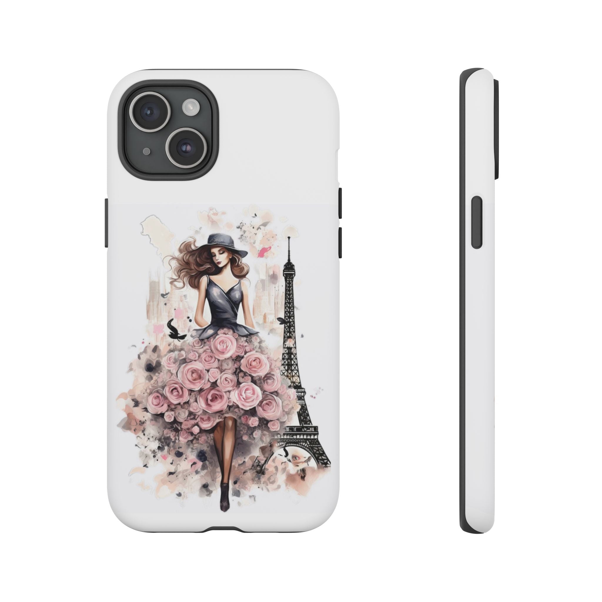 Parisian Rose Dress phone case | iPhone & Samsung slim protective case Printify