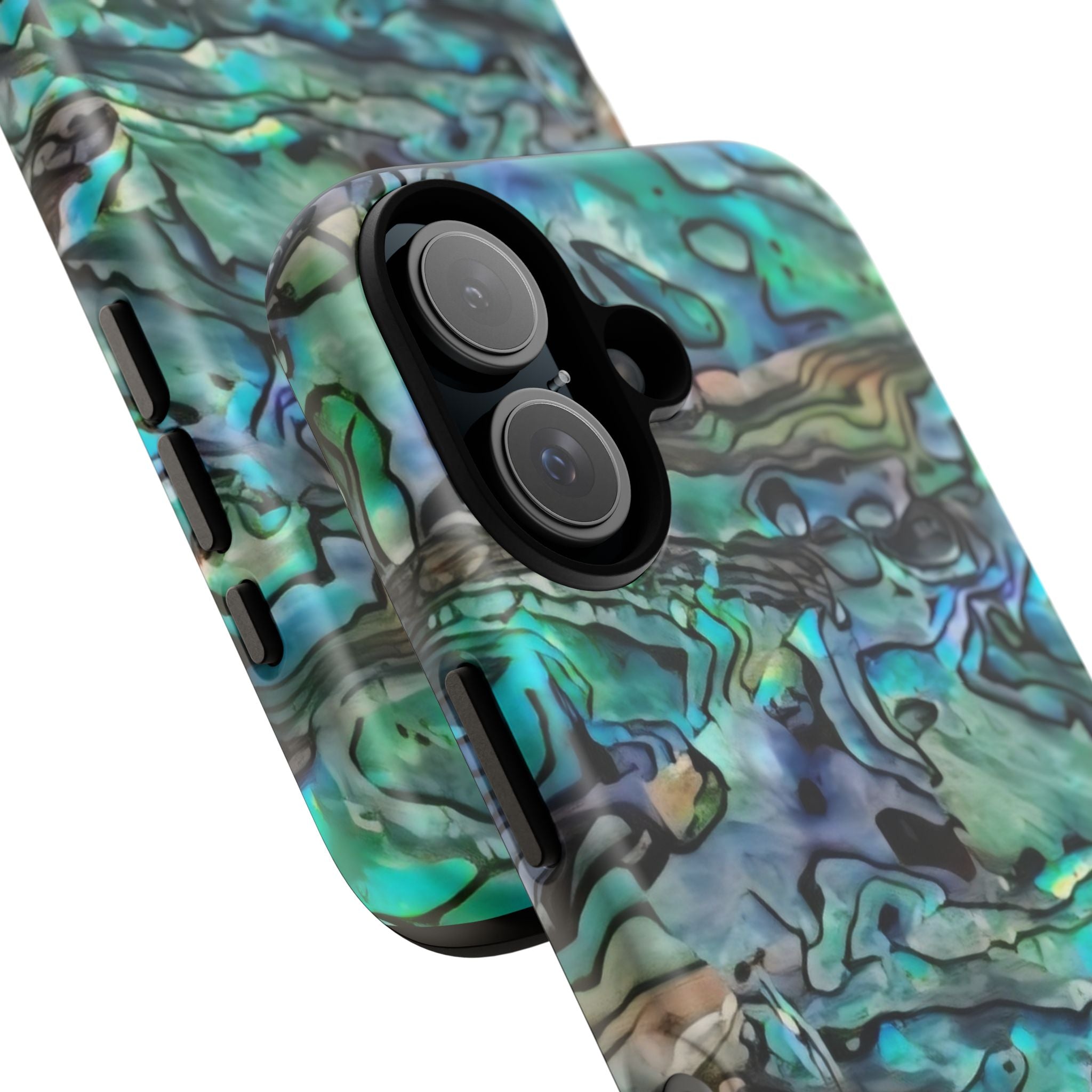 Abalone Shell Pattern Phone Case | Iridescent Ocean Swirl Protective Cover Printify