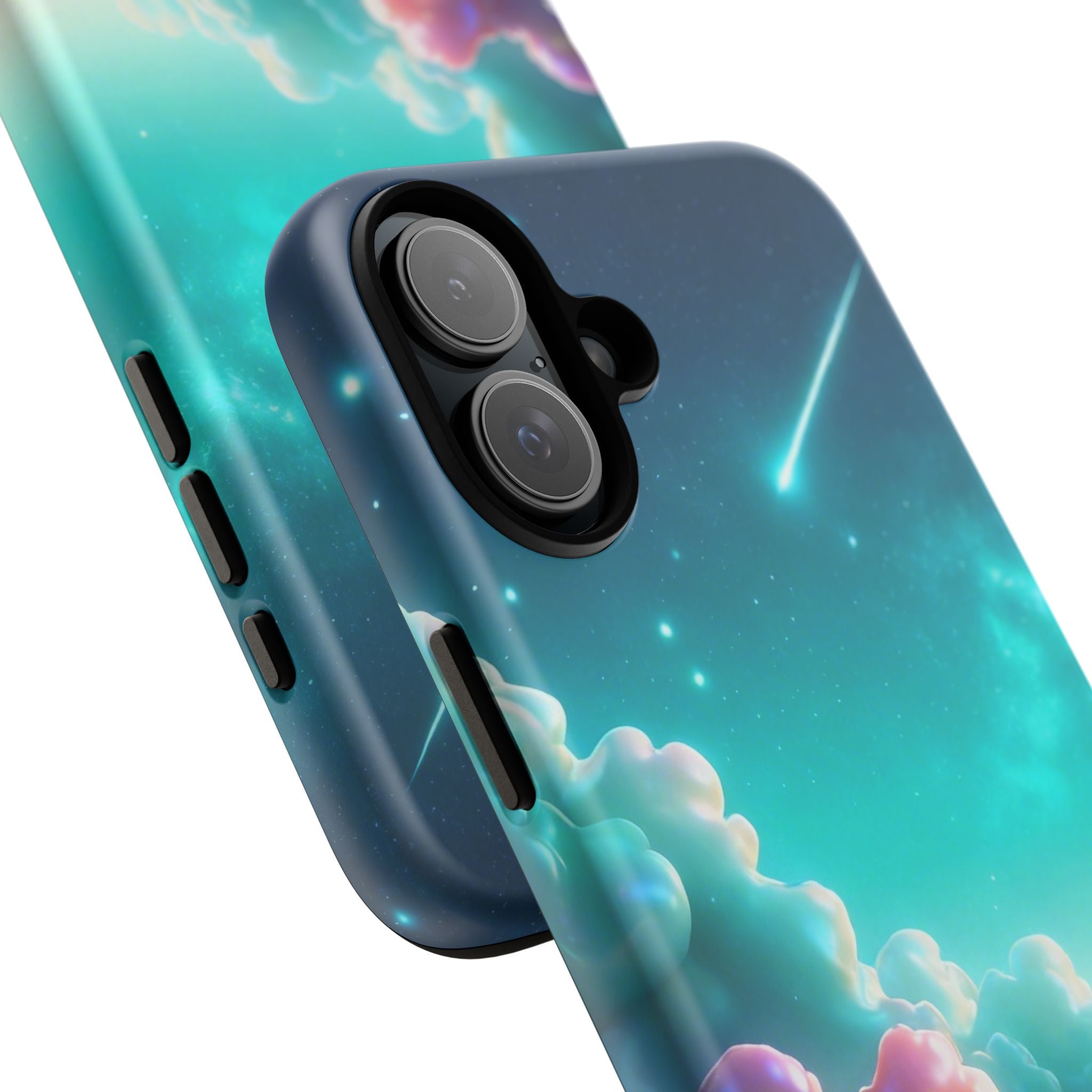 Dreamy Pastel Clouds with Shooting Star phone case Printify