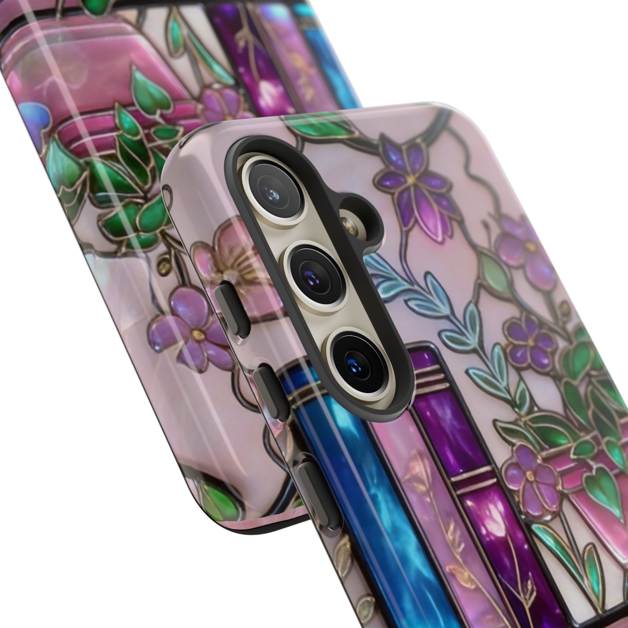 Floral Bookshelf Phone Case — Pastel Botanicals & Magical Book Art Printify