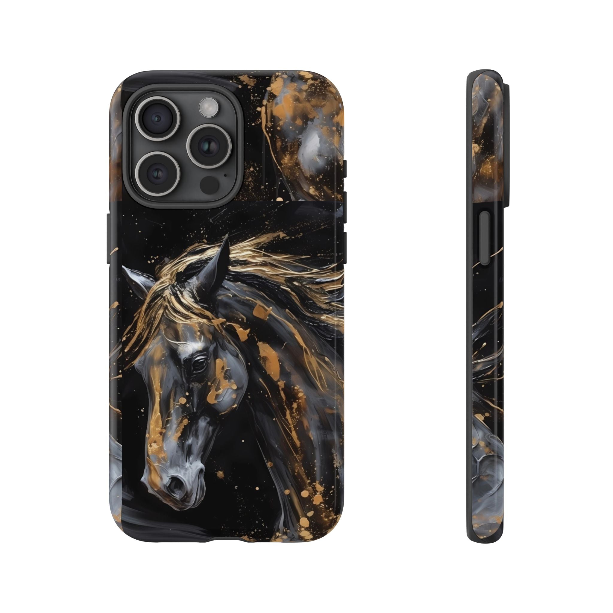Golden Paint Horse Phone Case | Tough Case Printify