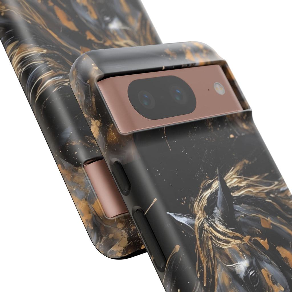 Golden Paint Horse Phone Case | Tough Case Printify