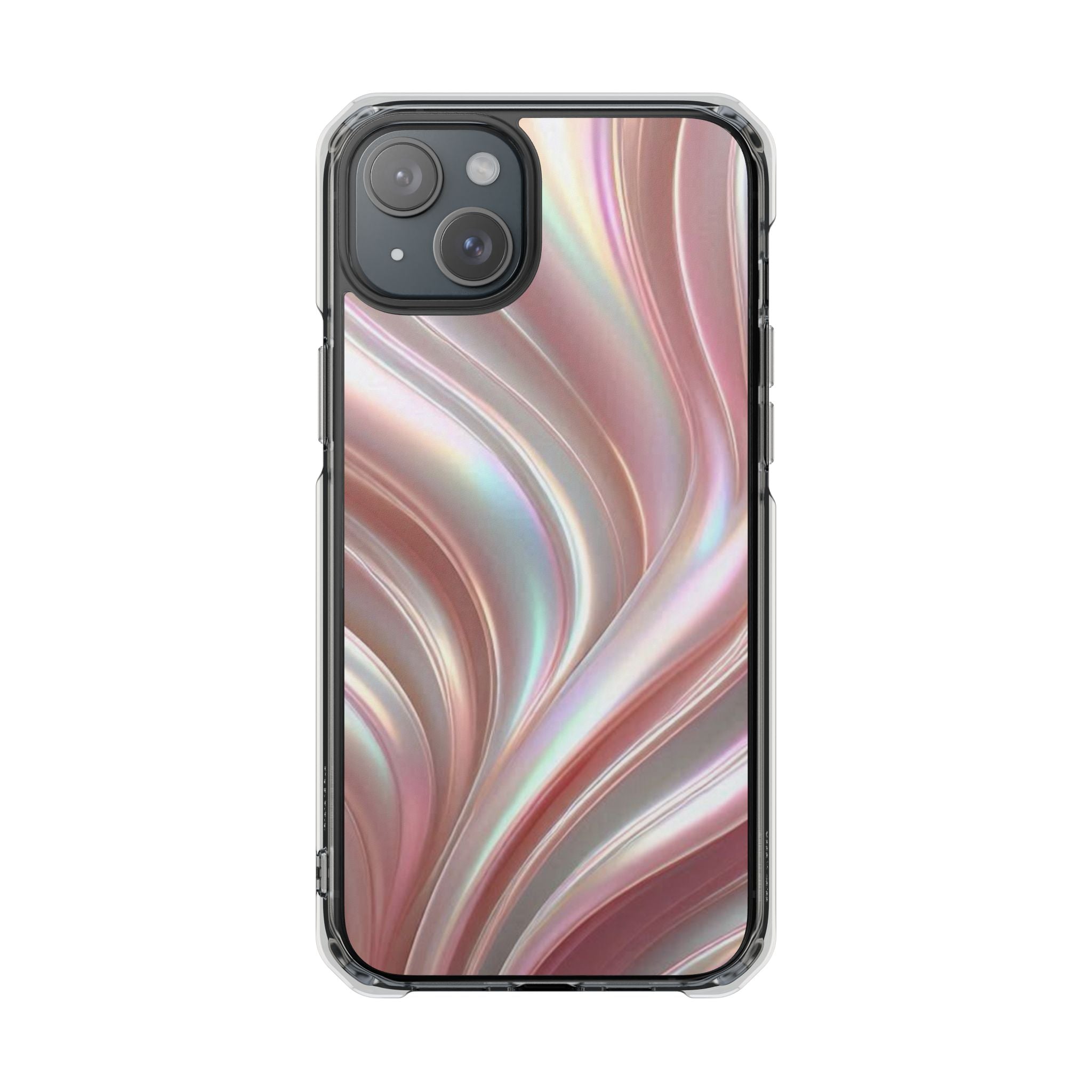 Iridescent Marble Swirl Phone Case Printify