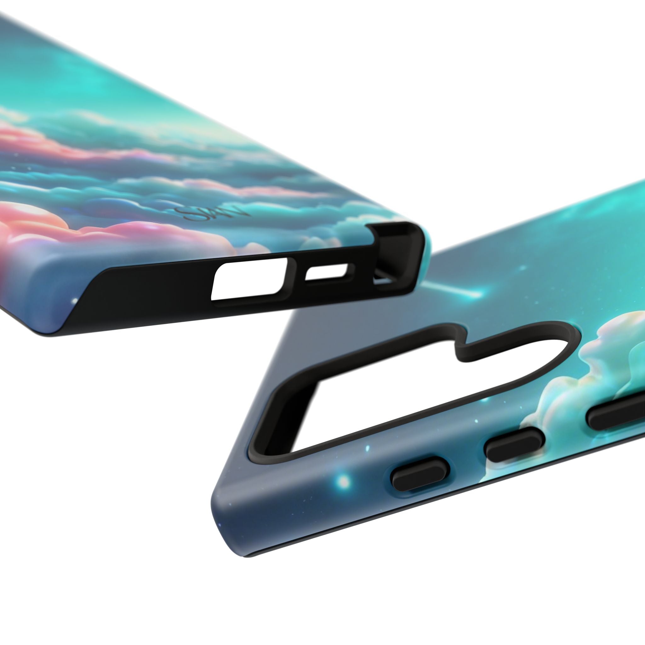 Dreamy Pastel Clouds with Shooting Star phone case Printify