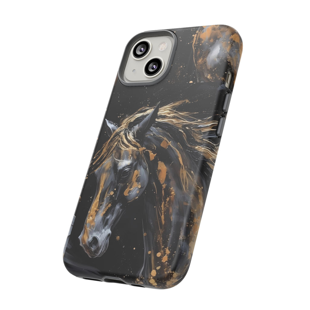 Golden Paint Horse Phone Case | Tough Case Printify