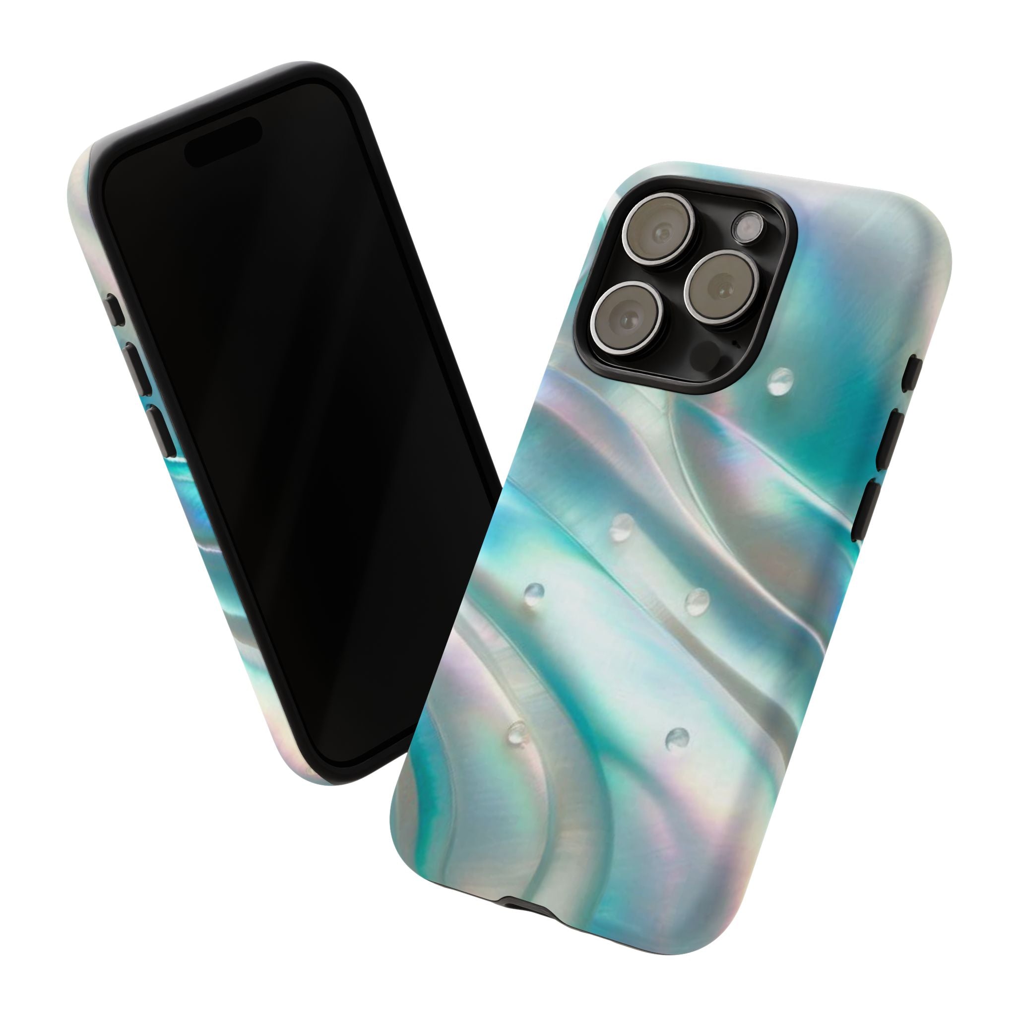 Iridescent Pearl Wave phone case | Tough Cases Printify