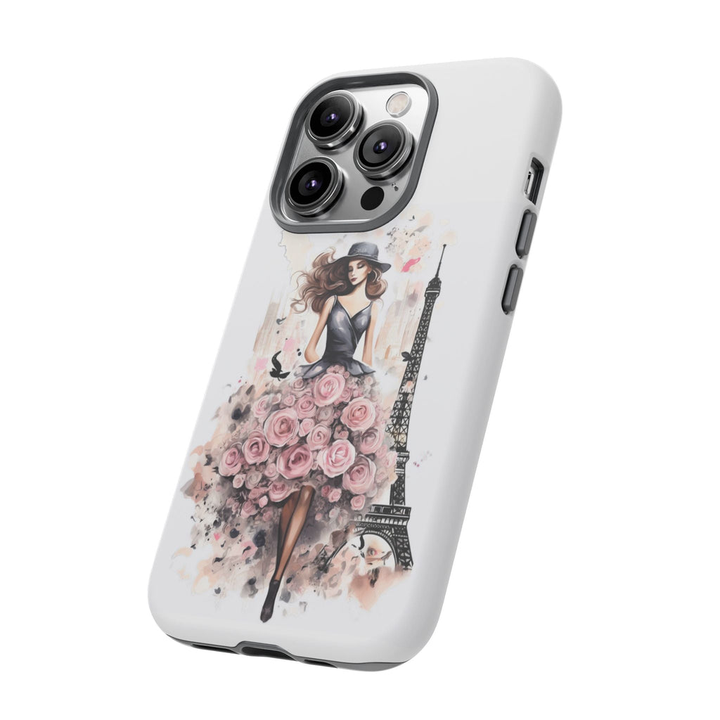 Parisian Rose Dress phone case | iPhone & Samsung slim protective case Printify