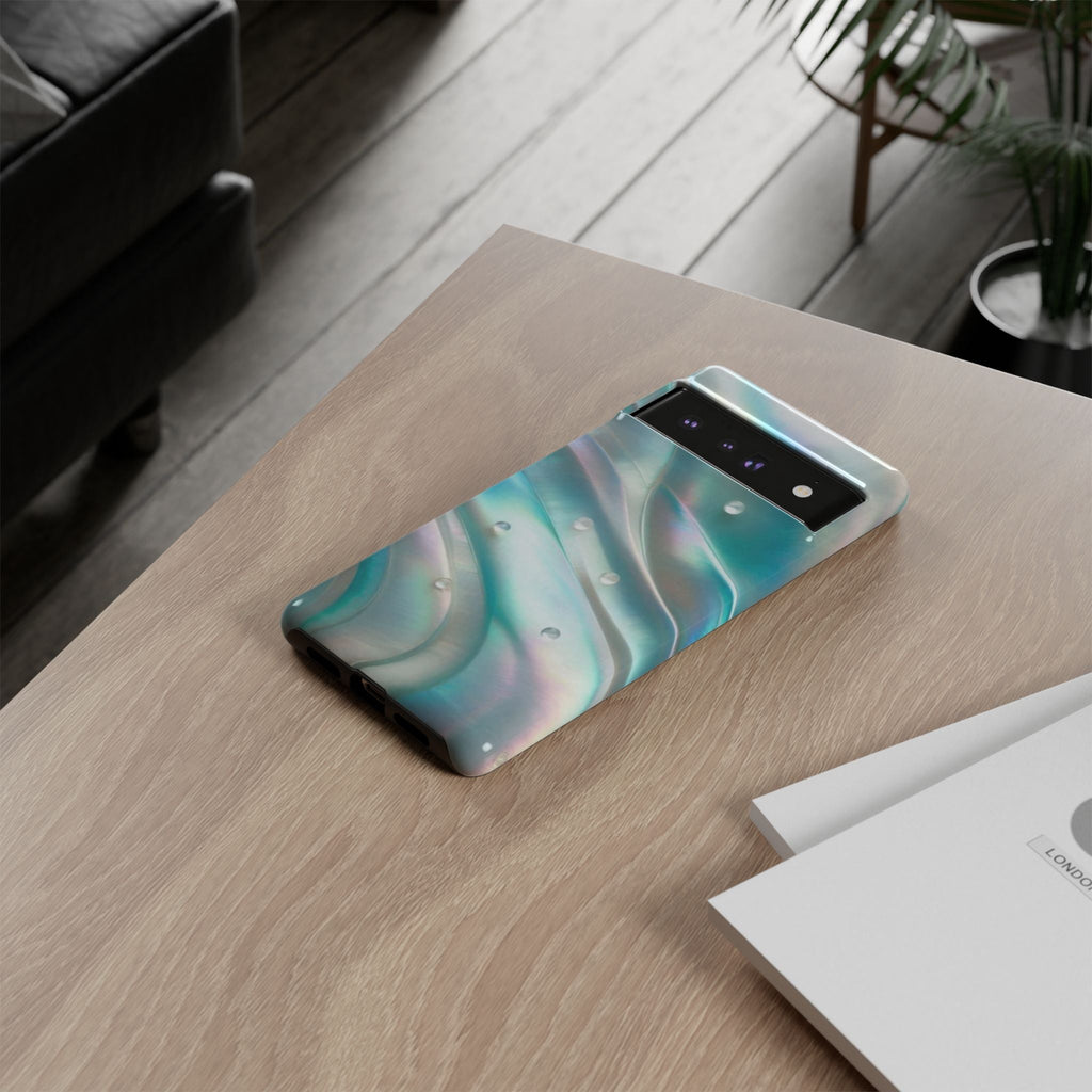 Iridescent Pearl Wave phone case | Tough Cases Printify