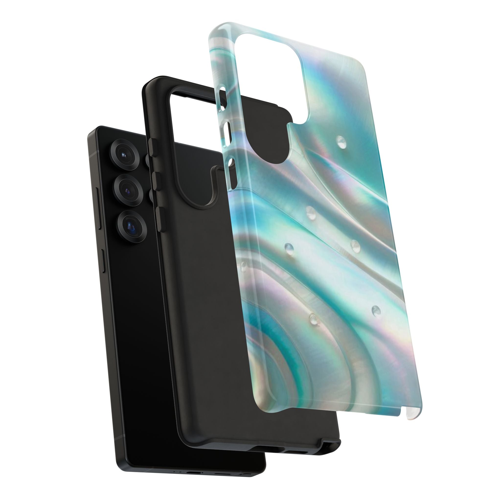Iridescent Pearl Wave phone case | Tough Cases Printify