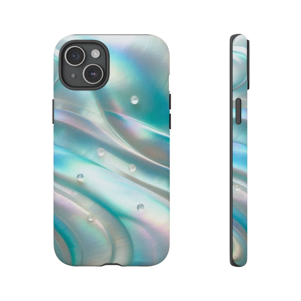 Iridescent Pearl Wave phone case | Tough Cases Printify