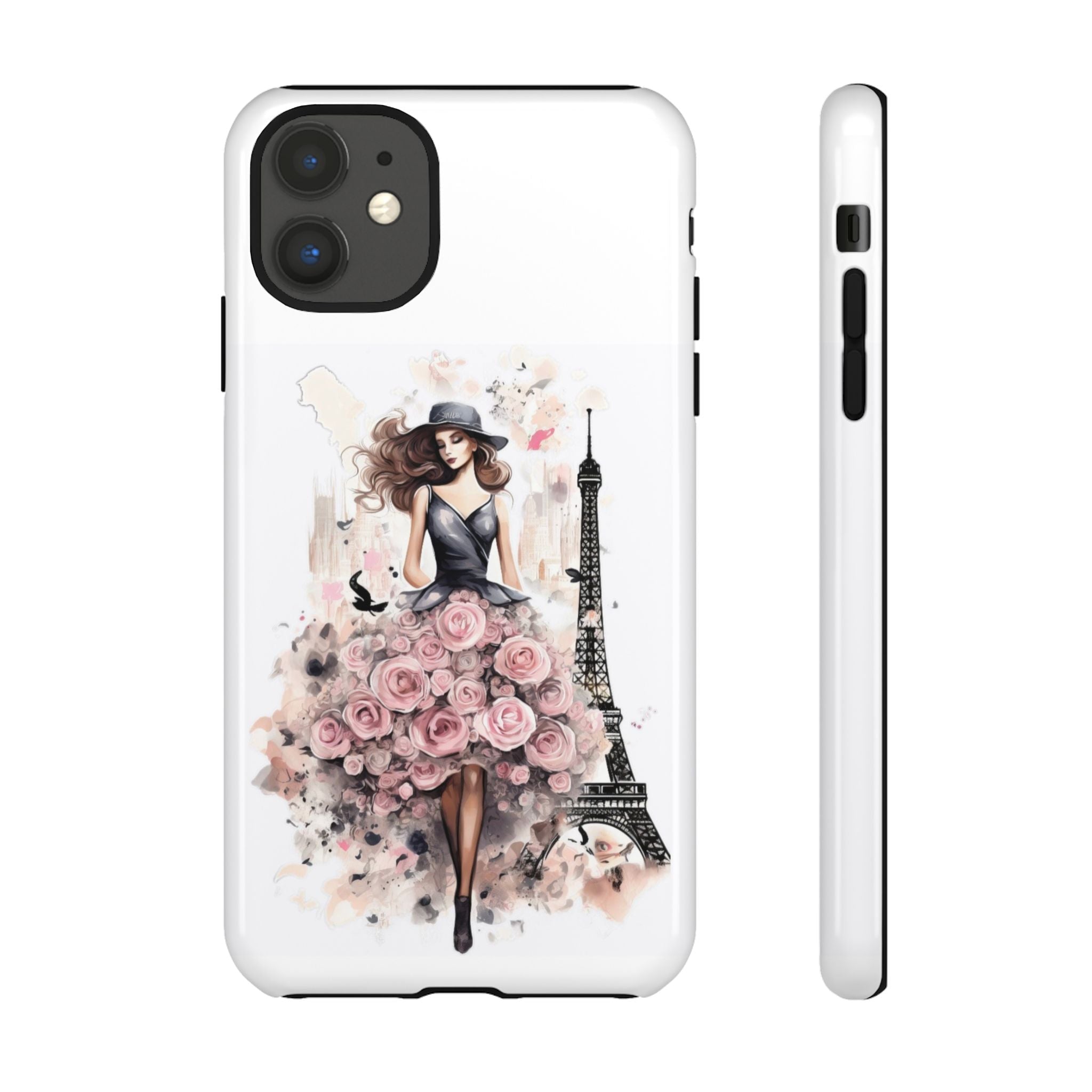 Parisian Rose Dress phone case | iPhone & Samsung slim protective case Printify