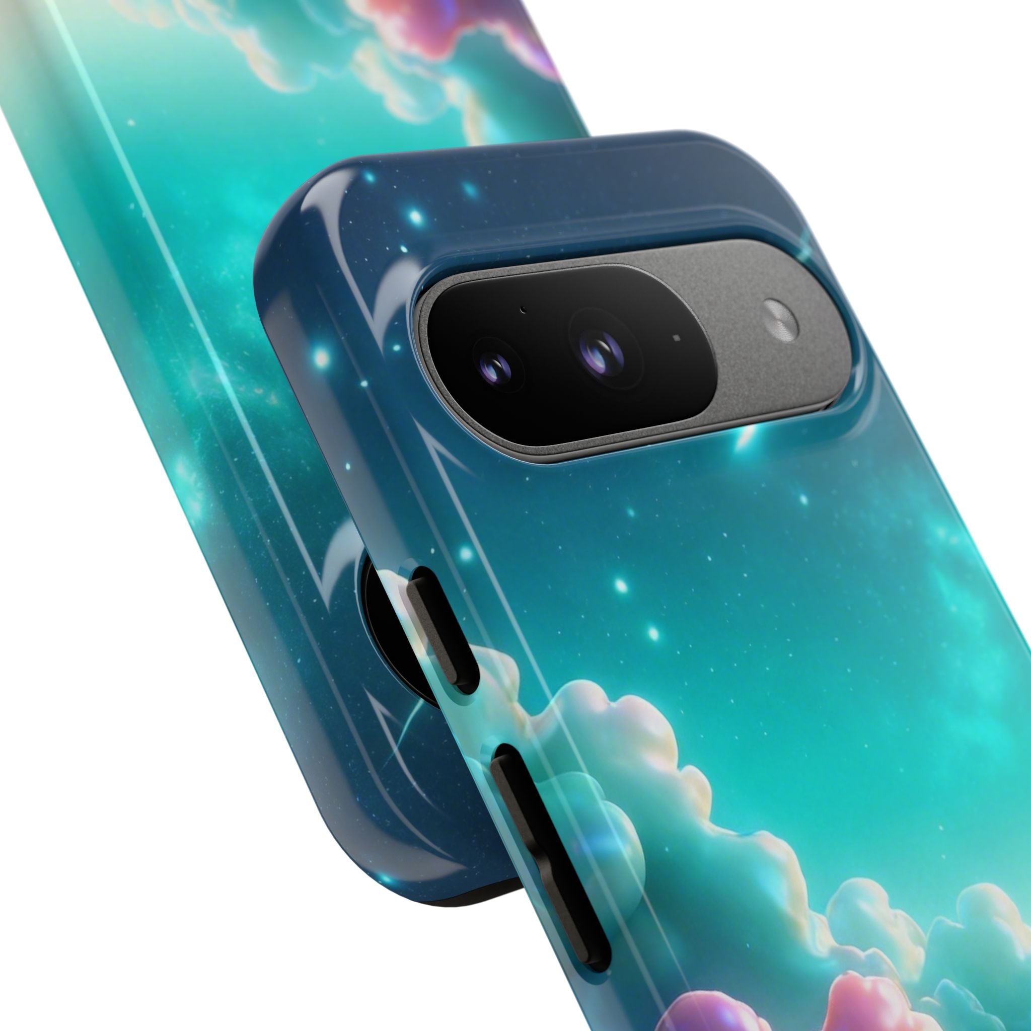 Dreamy Pastel Clouds with Shooting Star phone case Printify