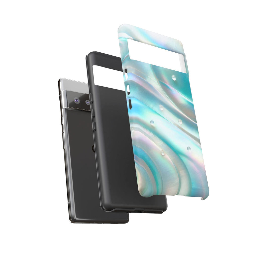 Iridescent Pearl Wave phone case | Tough Cases Printify