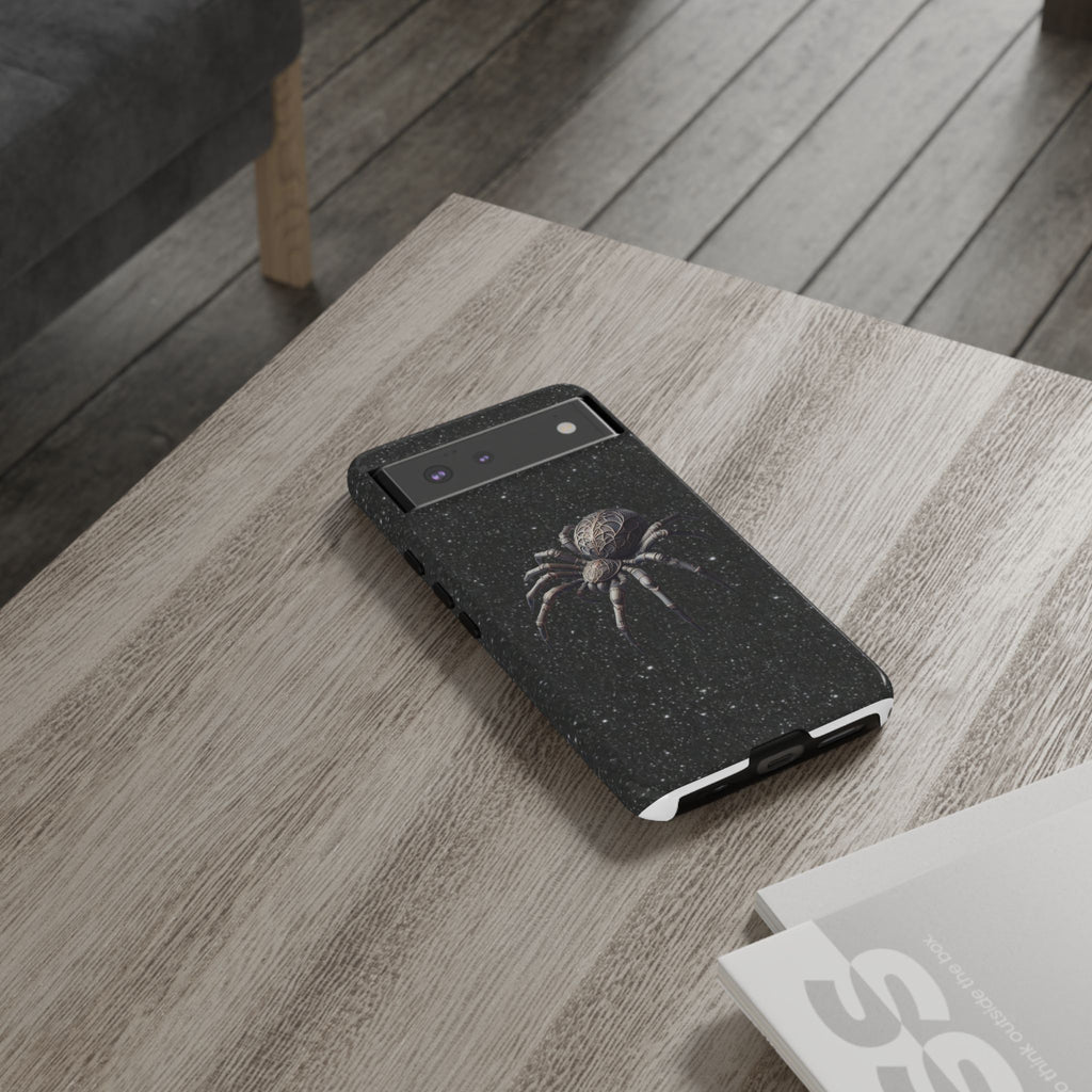 Spider Night Tough Phone Case — Dark Space Tarantula iPhone Cover Printify