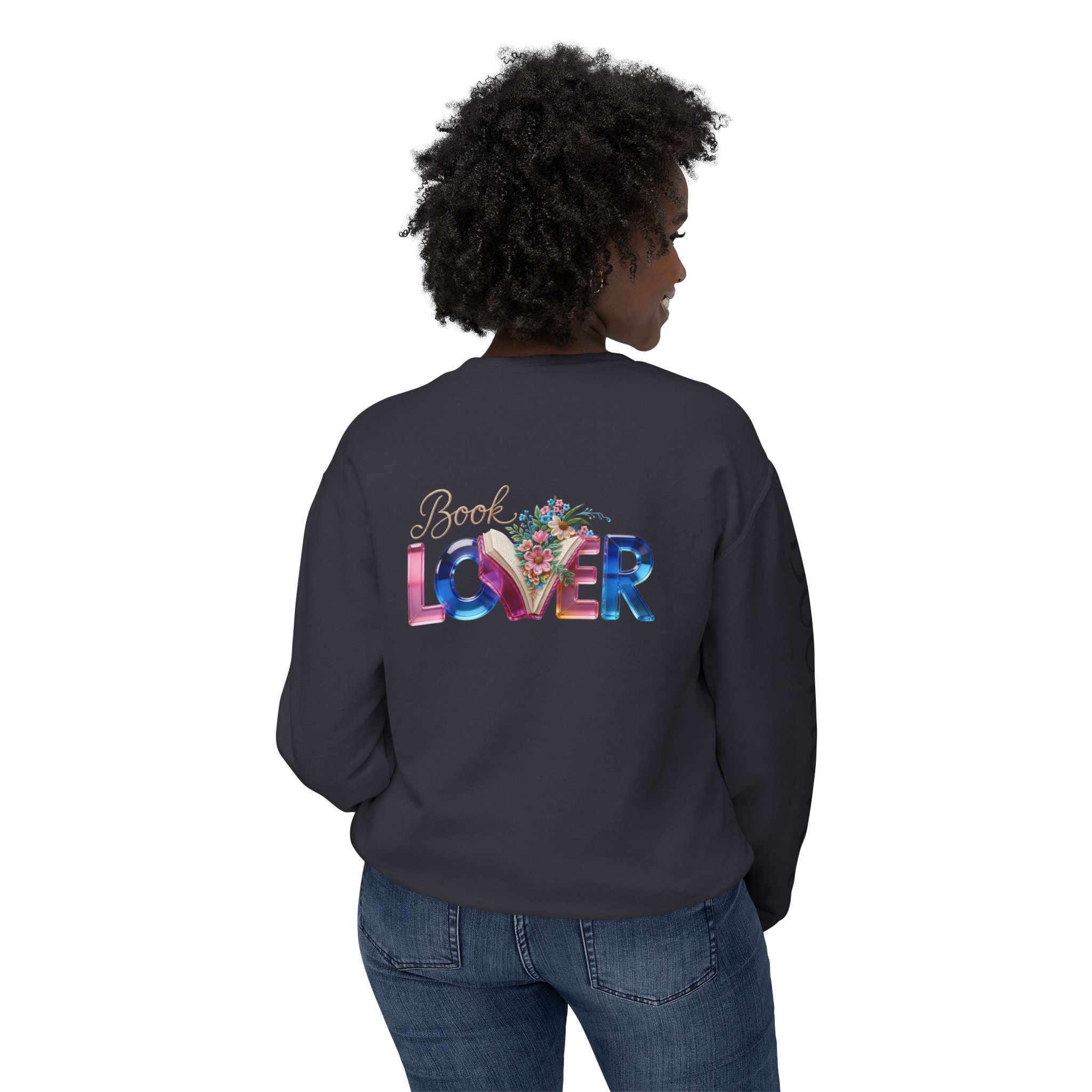 Book Lover Sweatshirt —  Typography Bookworm Pullover Printify