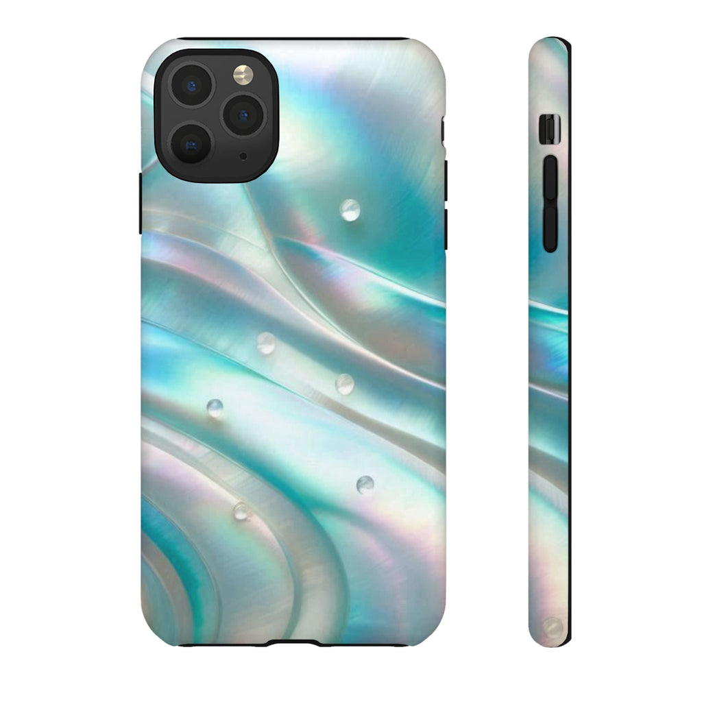 Iridescent Pearl Wave phone case | Tough Cases Printify