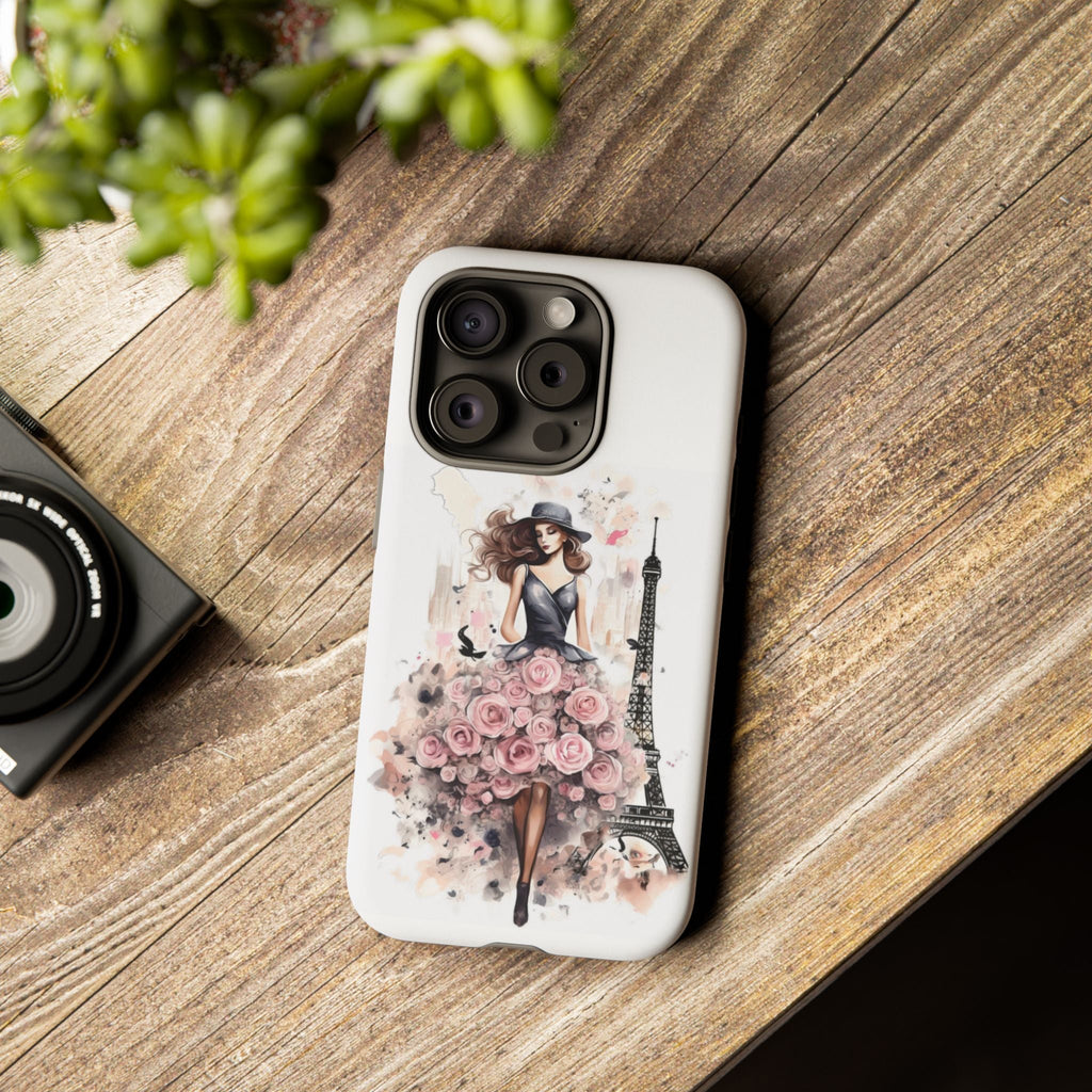 Parisian Rose Dress phone case | iPhone & Samsung slim protective case Printify