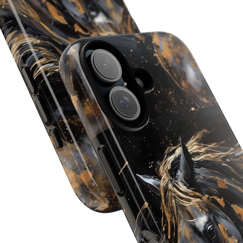 Golden Paint Horse Phone Case | Tough Case Printify