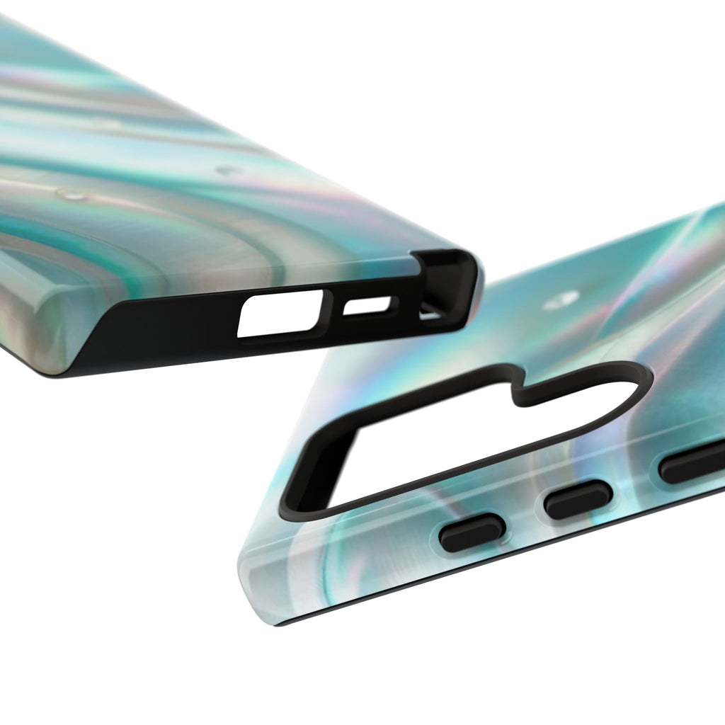 Iridescent Pearl Wave phone case | Tough Cases Printify