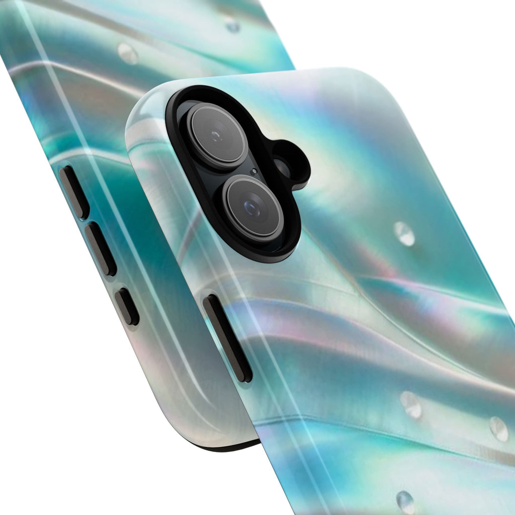 Iridescent Pearl Wave phone case | Tough Cases Printify