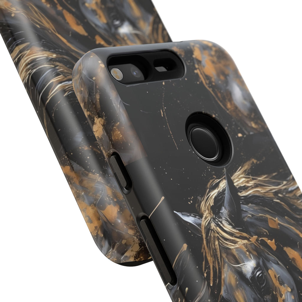 Golden Paint Horse Phone Case | Tough Case Printify