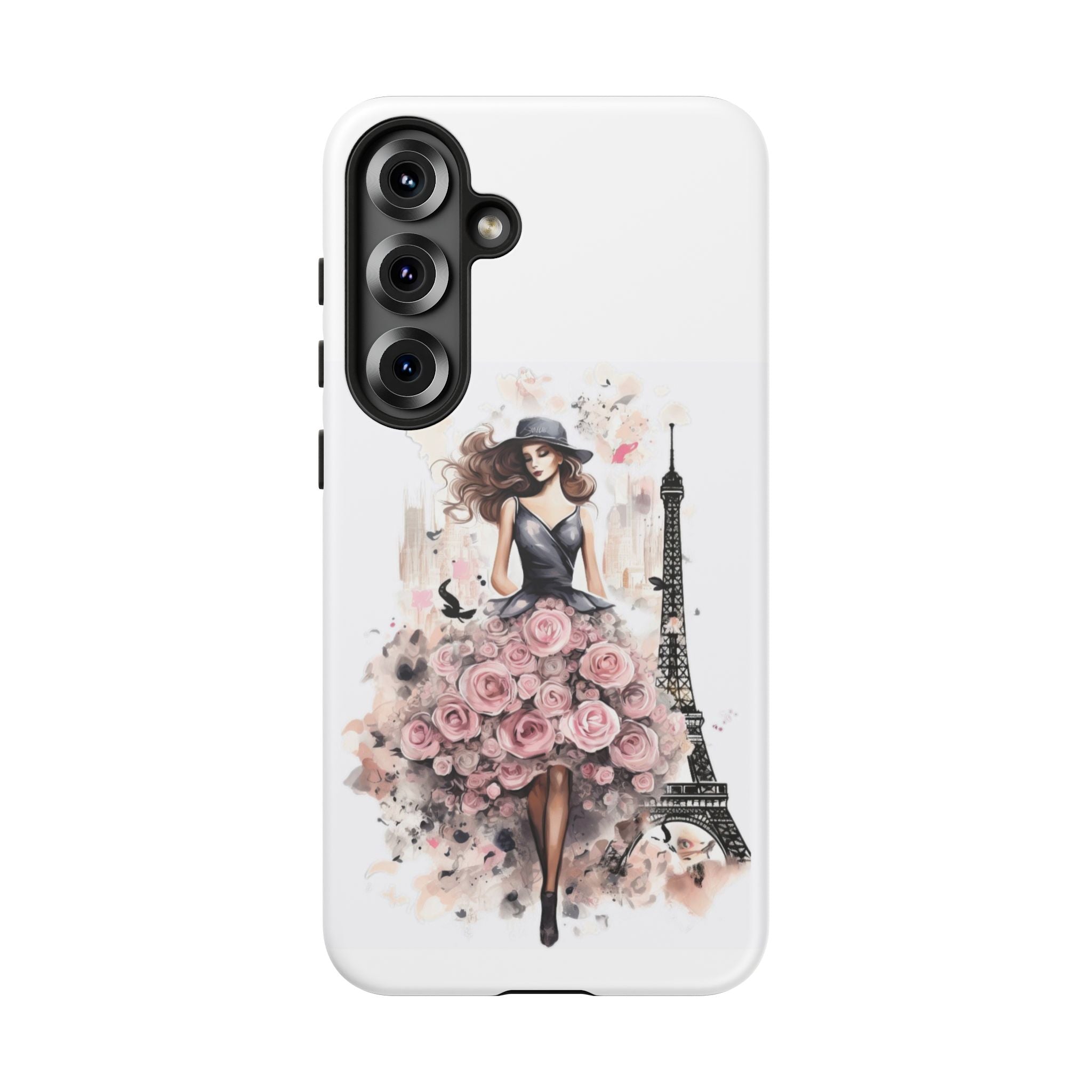 Parisian Rose Dress phone case | iPhone & Samsung slim protective case Printify