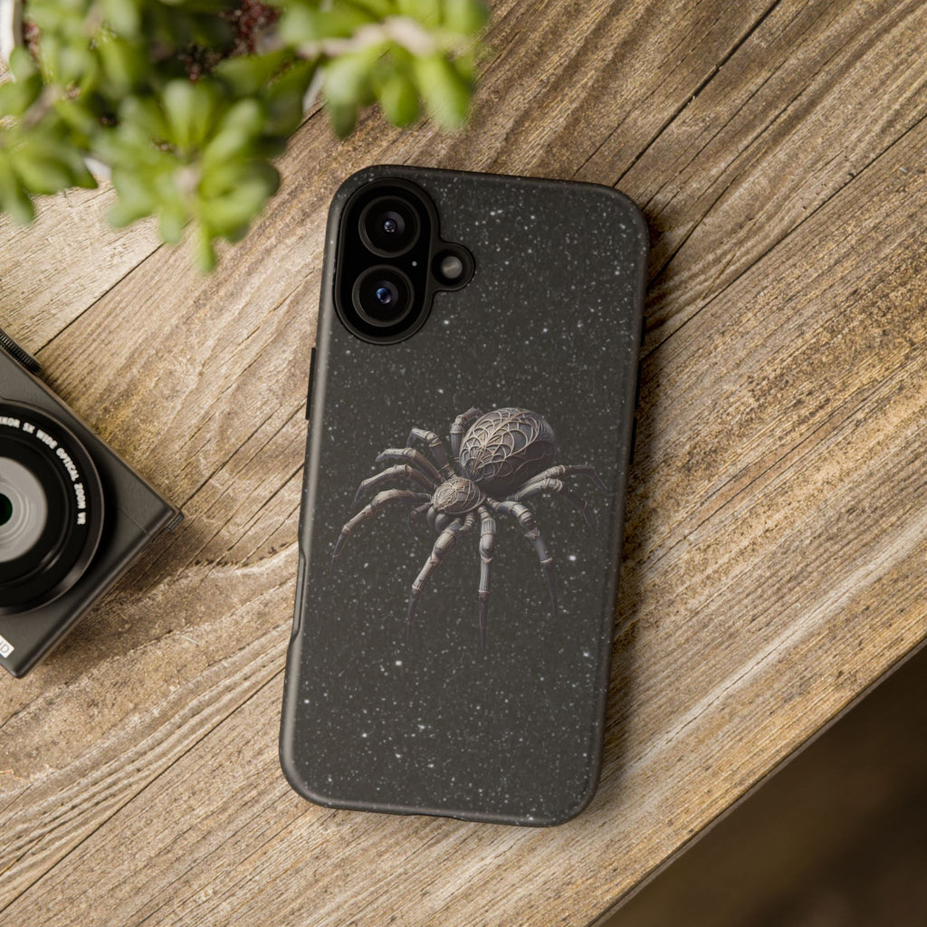 Spider Night Tough Phone Case — Dark Space Tarantula iPhone Cover Printify