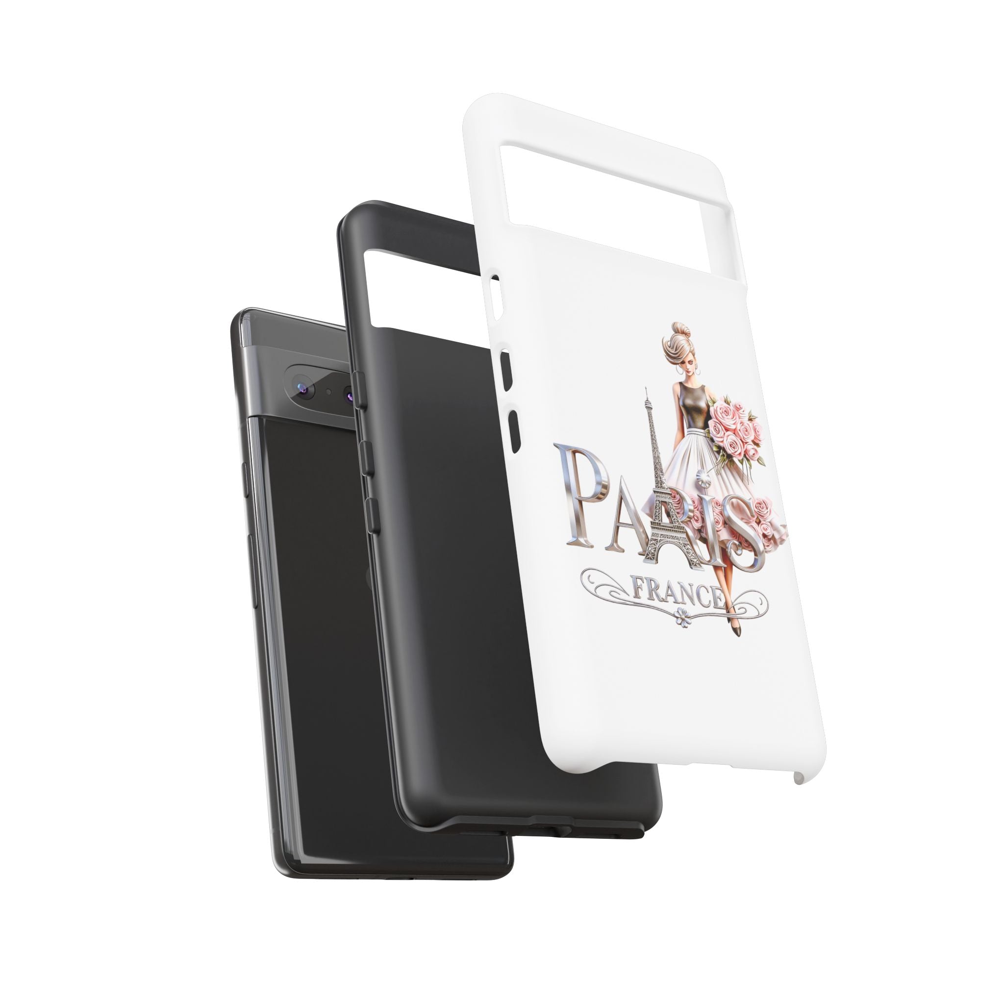 Phone Case | Eiffel Tower Floral Fashion Design Printify