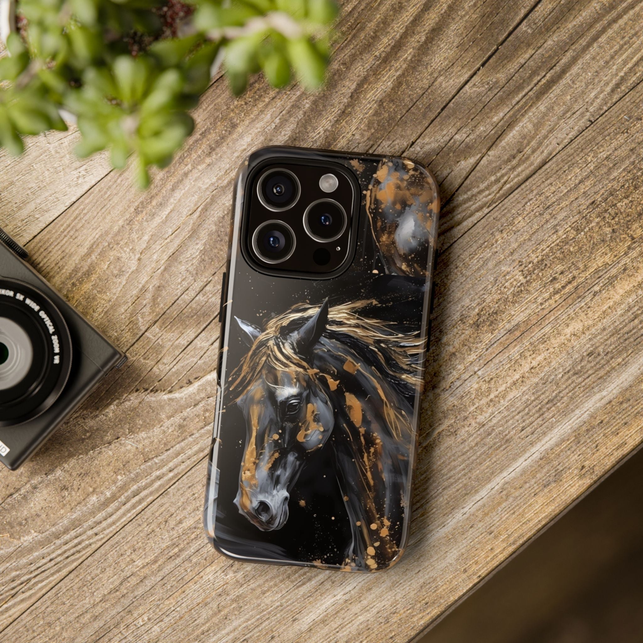 Golden Paint Horse Phone Case | Tough Case Printify