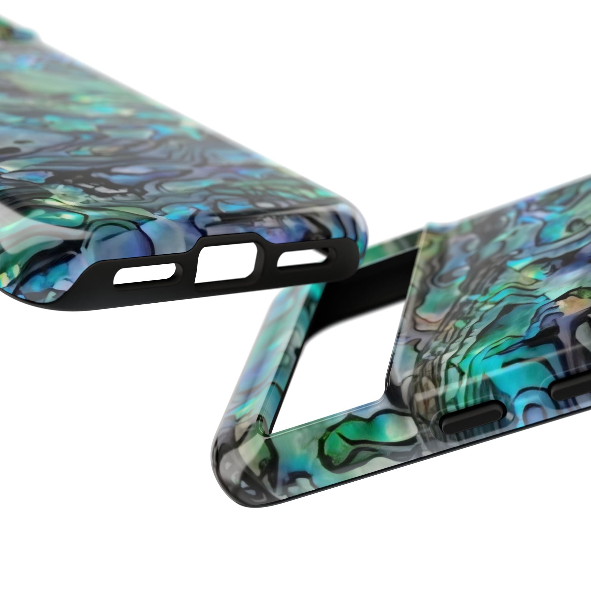 Abalone Shell Pattern Phone Case | Iridescent Ocean Swirl Protective Cover Printify