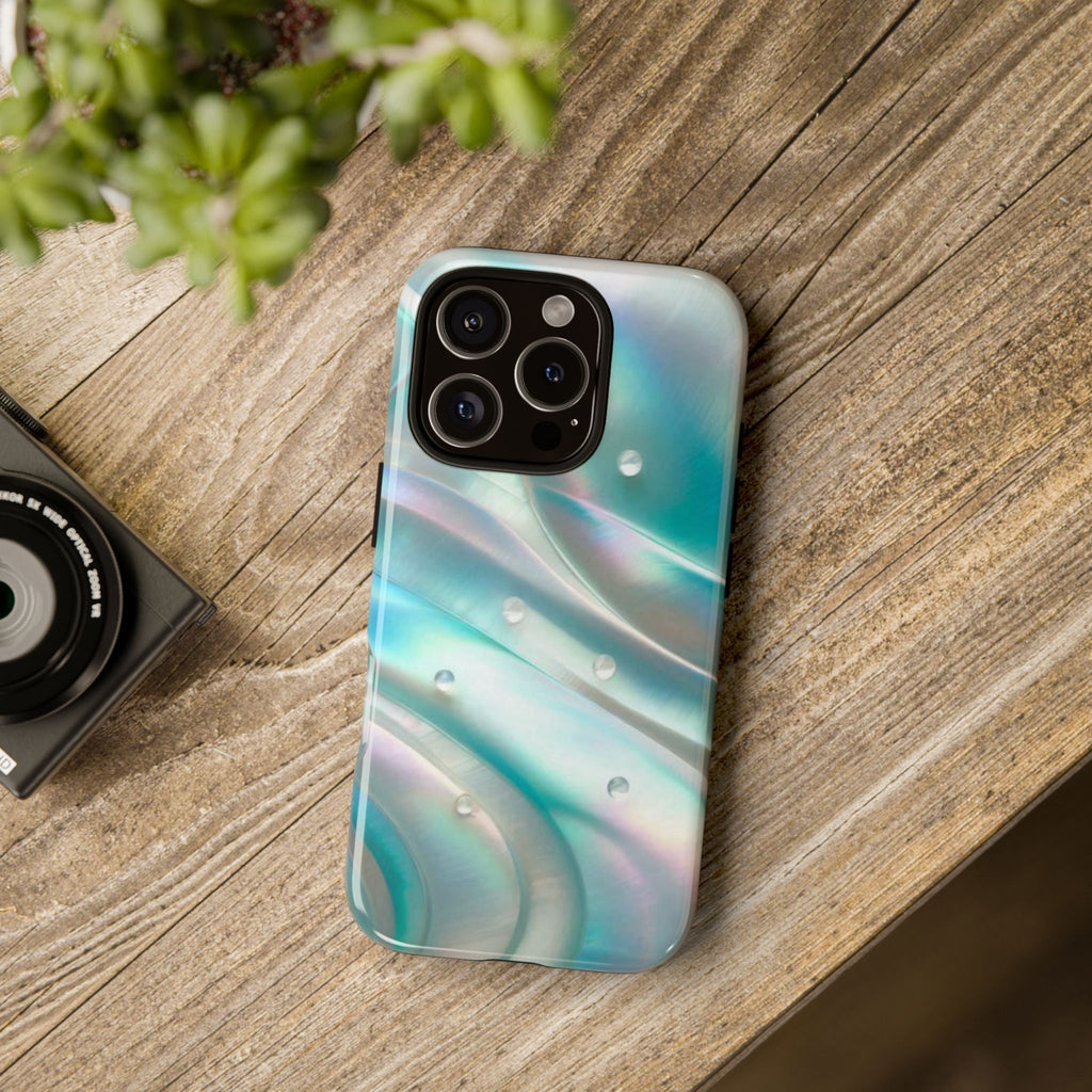 Iridescent Pearl Wave phone case | Tough Cases Printify