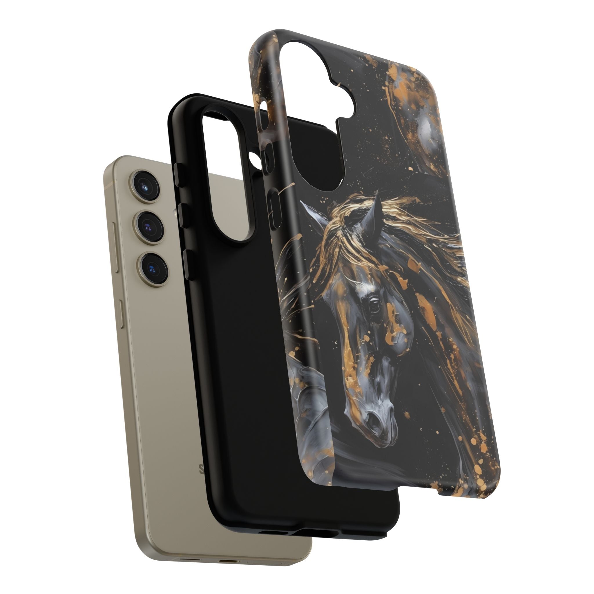 Golden Paint Horse Phone Case | Tough Case Printify