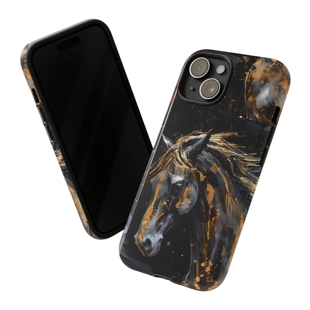Golden Paint Horse Phone Case | Tough Case Printify