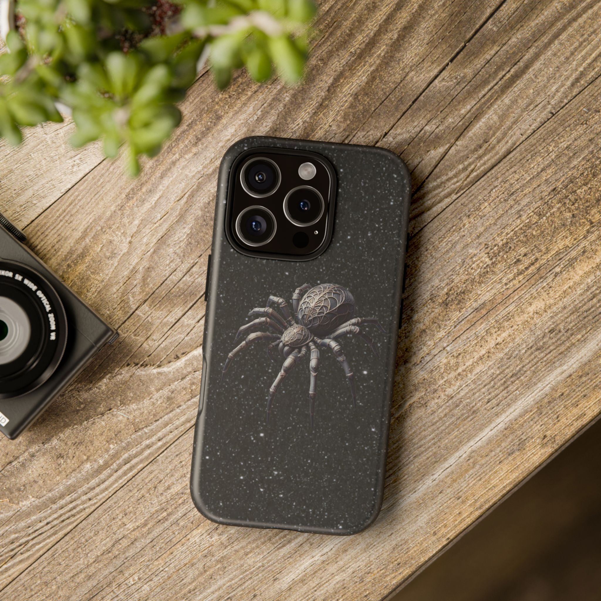 Spider Night Tough Phone Case — Dark Space Tarantula iPhone Cover Printify