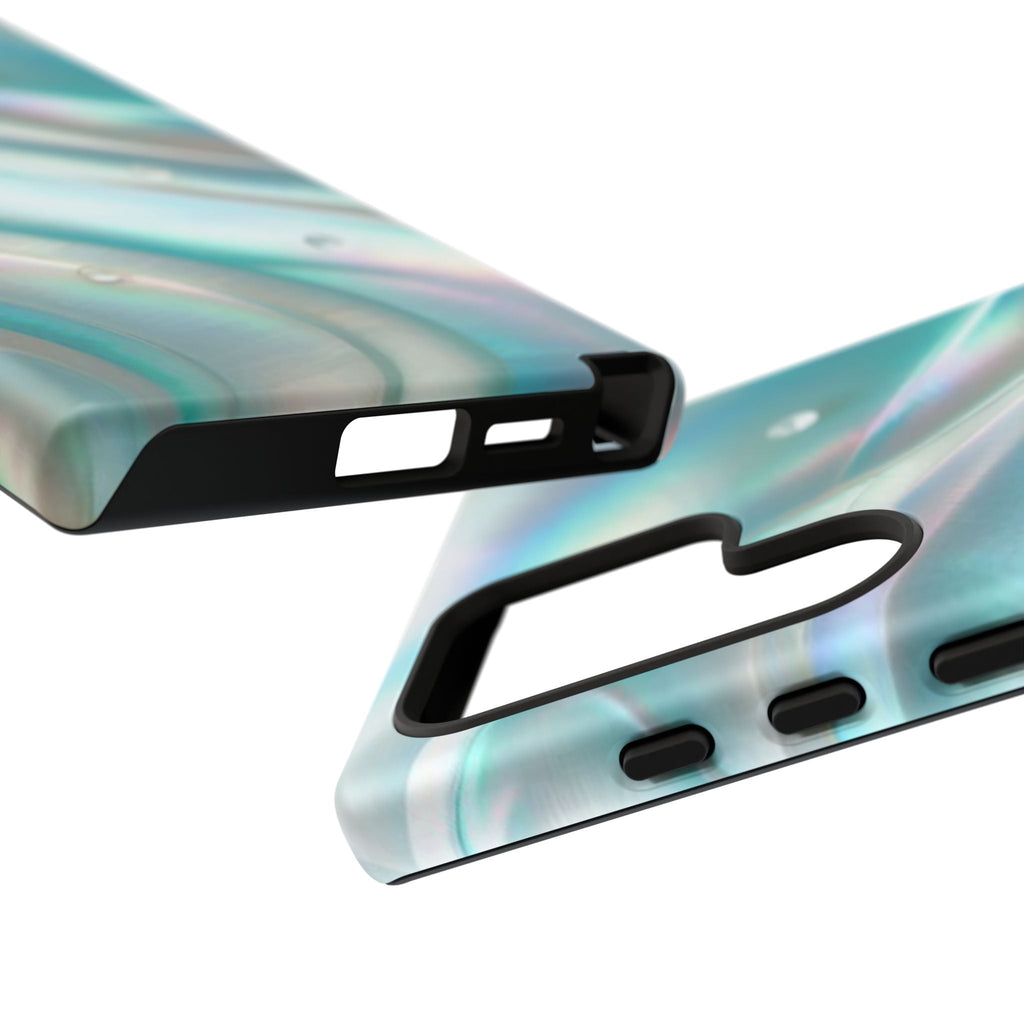 Iridescent Pearl Wave phone case | Tough Cases Printify