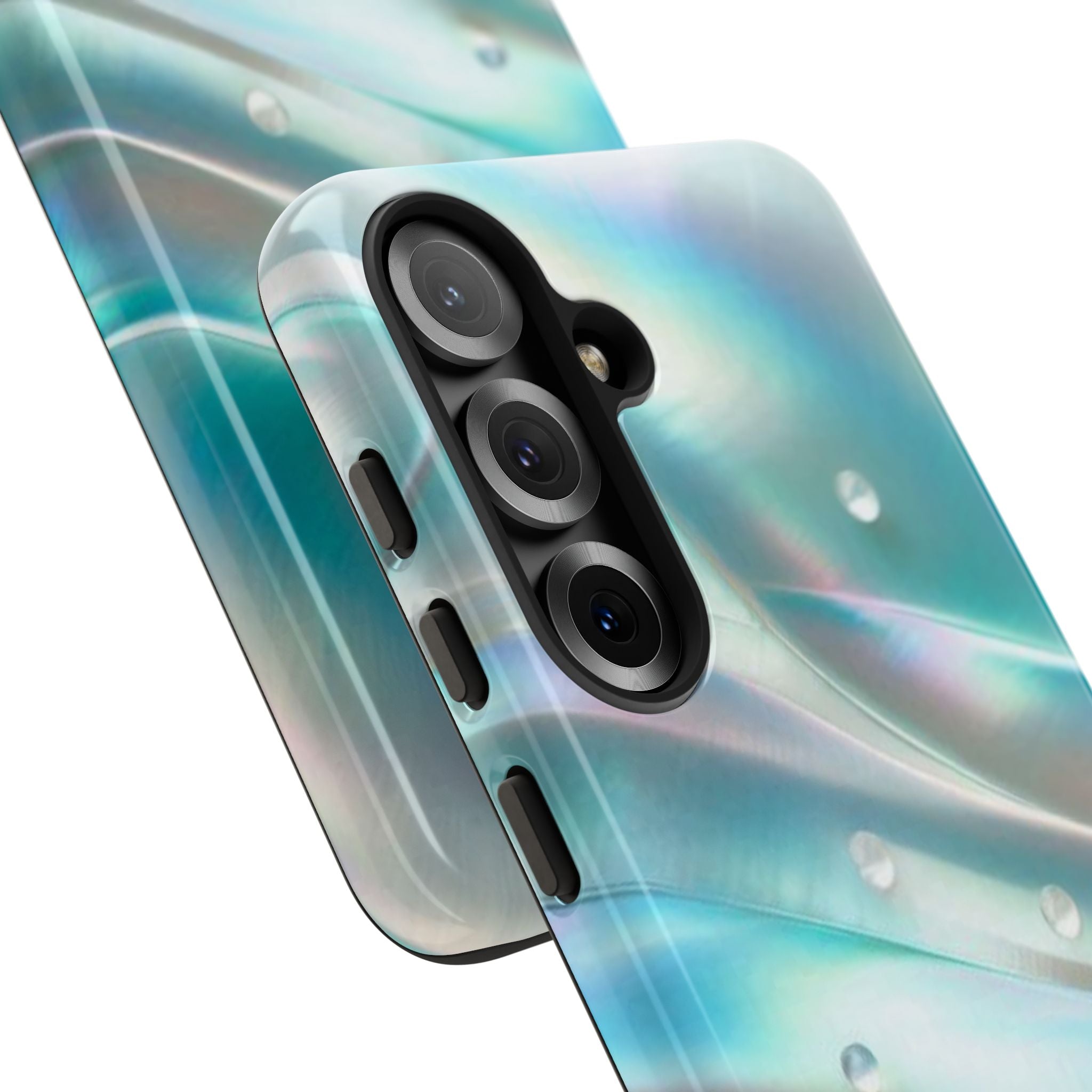 Iridescent Pearl Wave phone case | Tough Cases Printify
