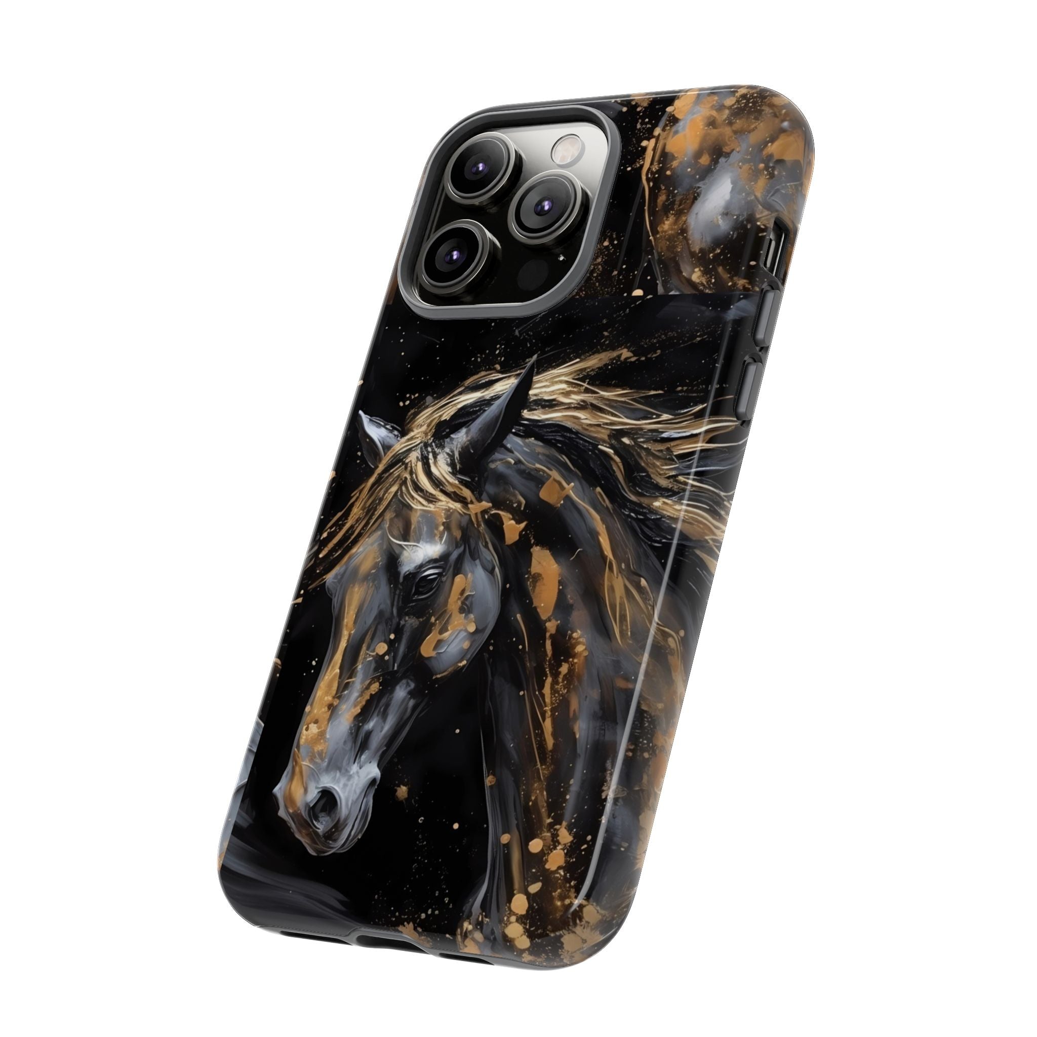 Golden Paint Horse Phone Case | Tough Case Printify
