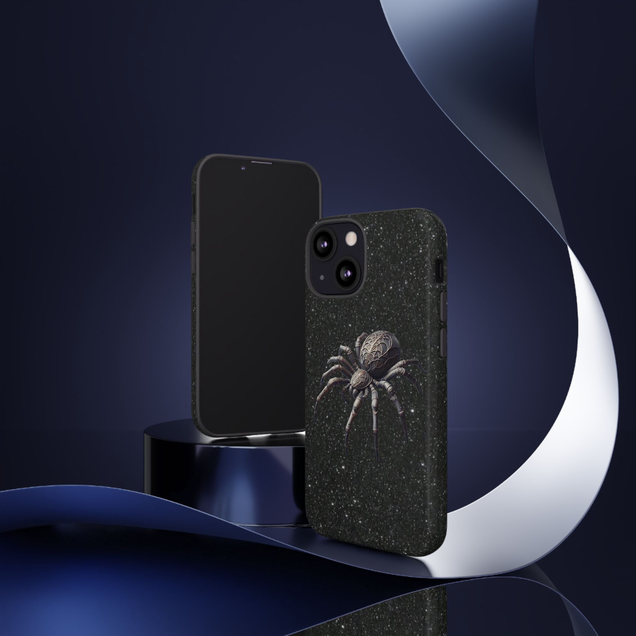 Spider Night Tough Phone Case — Dark Space Tarantula iPhone Cover Printify