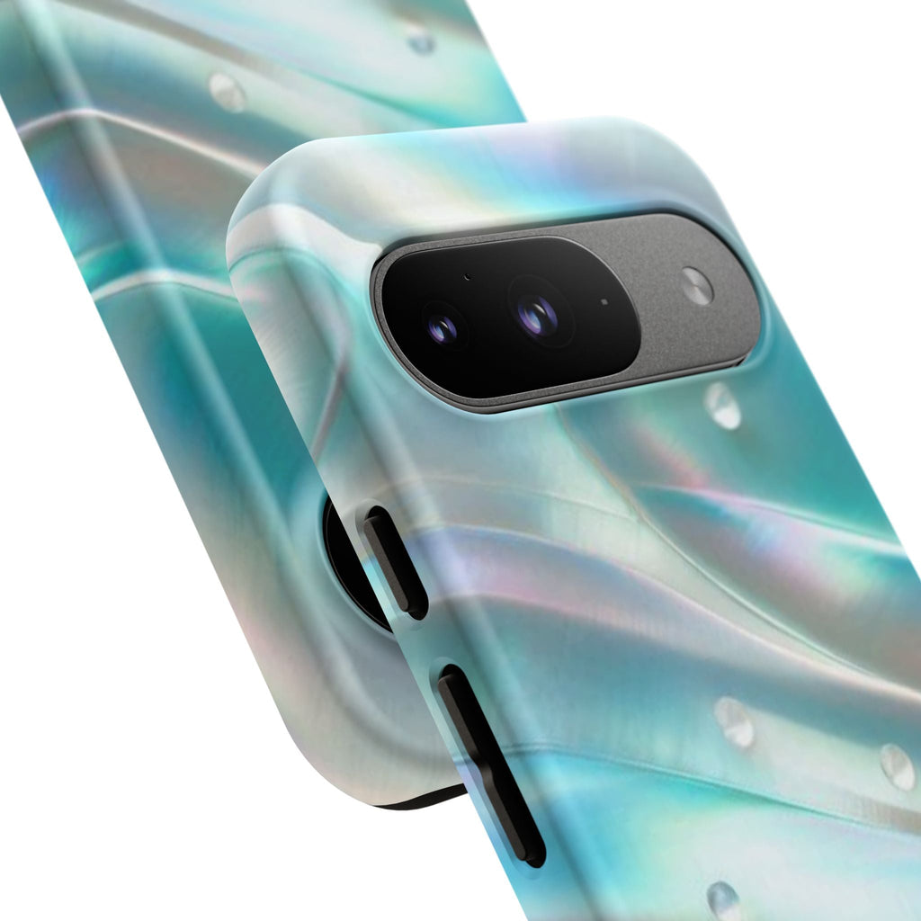 Iridescent Pearl Wave phone case | Tough Cases Printify